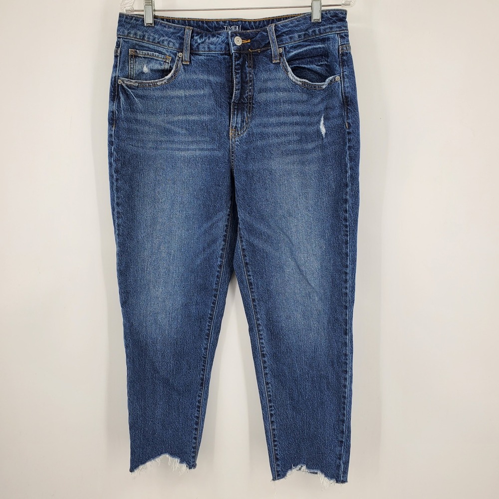 Time and Tru Women's Straight Leg Blue Jeans